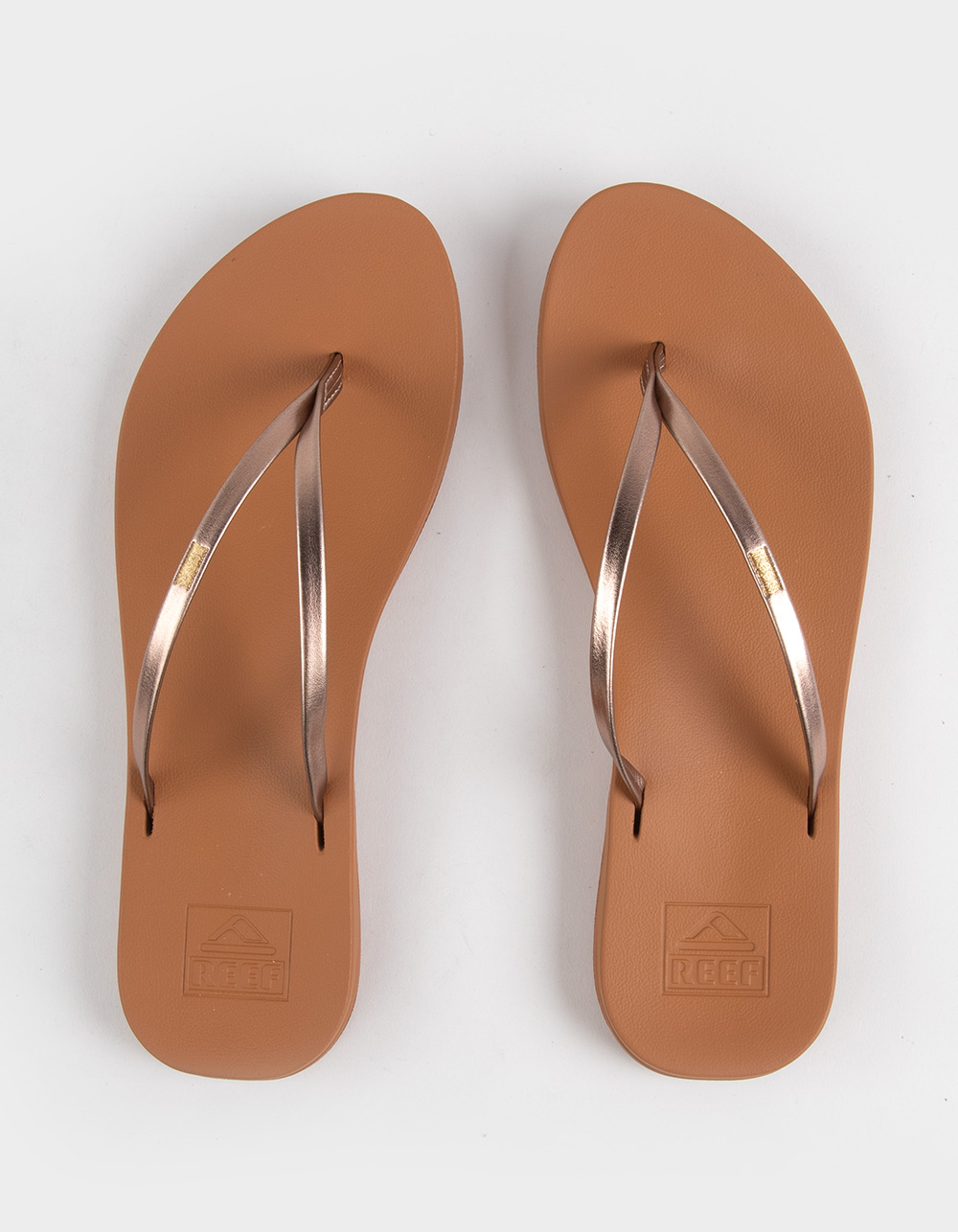 REEF Cushion Slim Womens Flip Flops - BRONZE