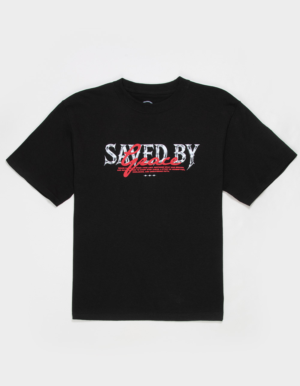 CVLA Saved By Grace Boys Tee - BLACK