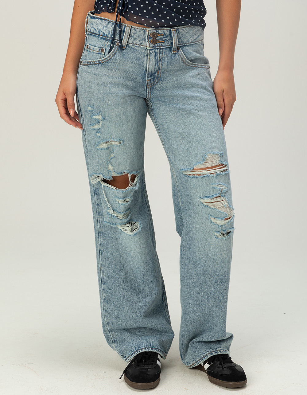 LEVI'S Superlow Womens Loose Jeans - Don't Miss LIGHT WASH