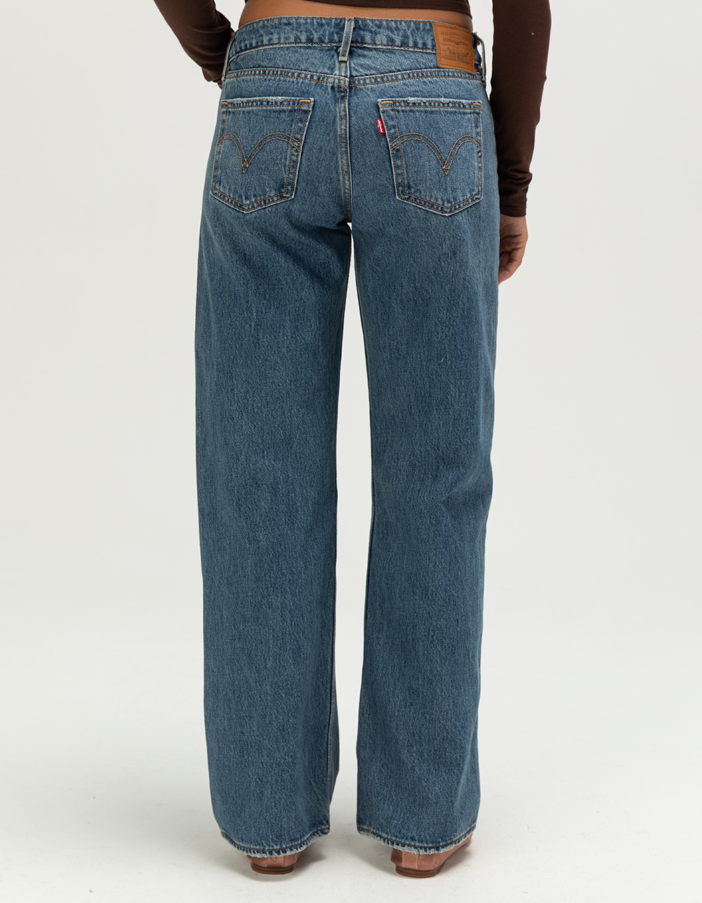 LEVI'S Premium Low Loose Womens Jeans - Rescued City MEDIUM WASH