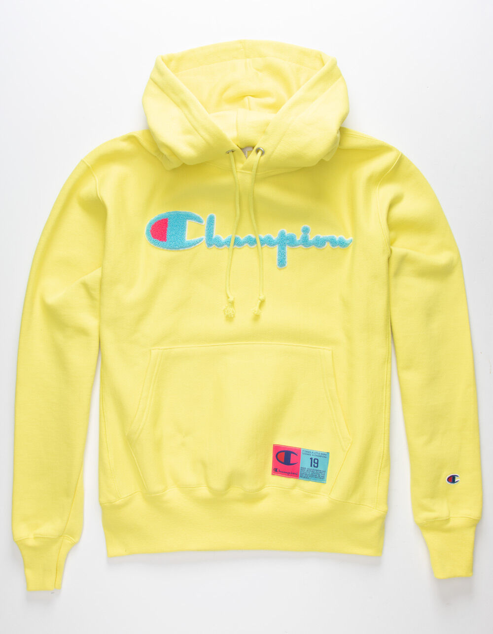 CHAMPION Chenille Vintage Mens Yellow Hoodie - YELLOW | Tillys
