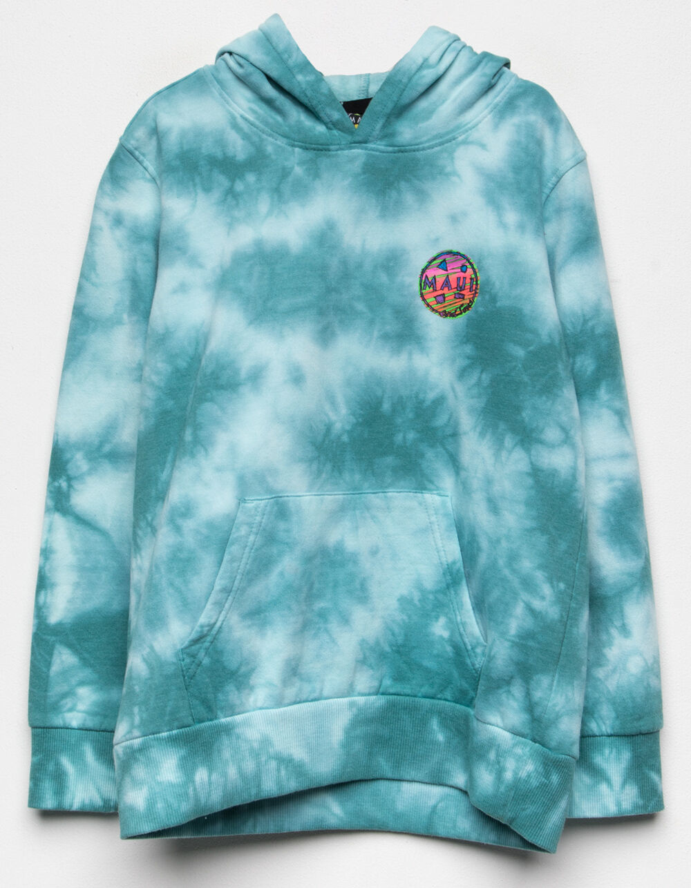 MAUI AND SONS Tie Dye Girls Hoodie - BLUE COMBO | Tillys