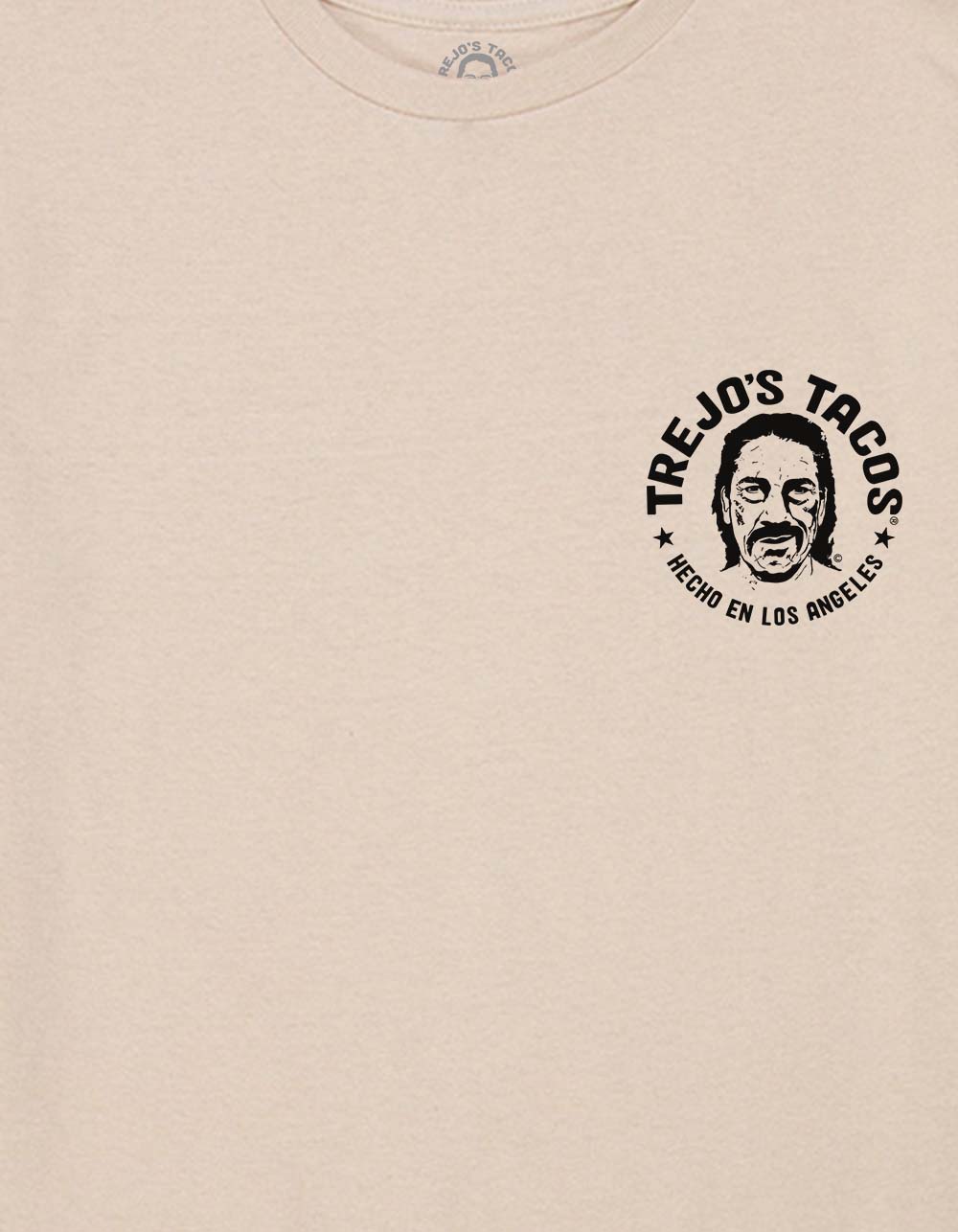TREJO'S TACOS Face Logo Unisex Kids Tee - SAND