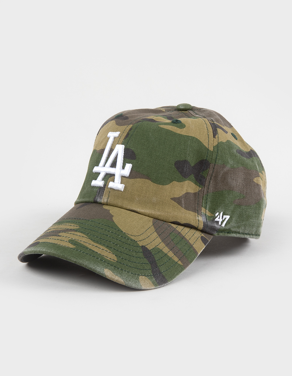 47 BRAND Los Angeles Dodgers '47 Clean Up Camo Strapback Hat - CAMO