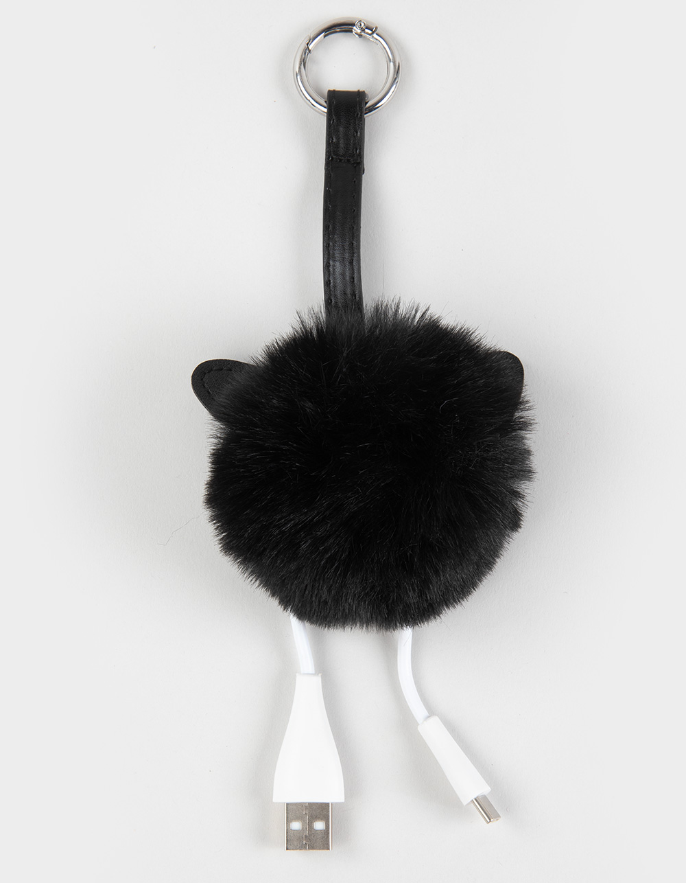 Plush Keychain USB-A to USB-C Phone Charger