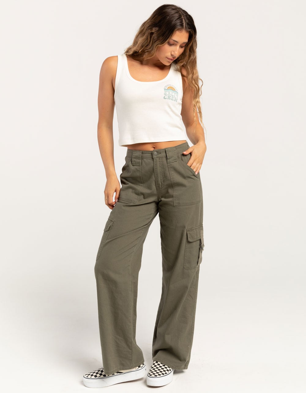 SALTY CREW Sundown Womens Tank Top - OFF WHITE