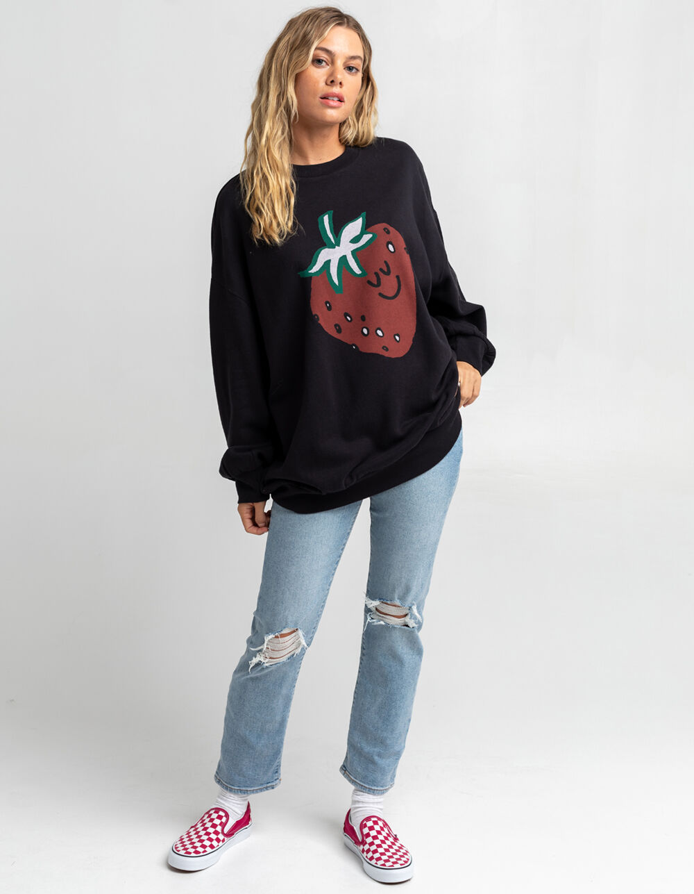 LEVI'S Happy Strawberry Womens Sweatshirt - OFFBL | Tillys