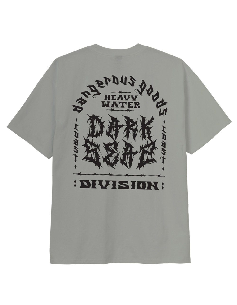 DARK SEAS Heavy Water Mens Heavyweight Tee - GRAY