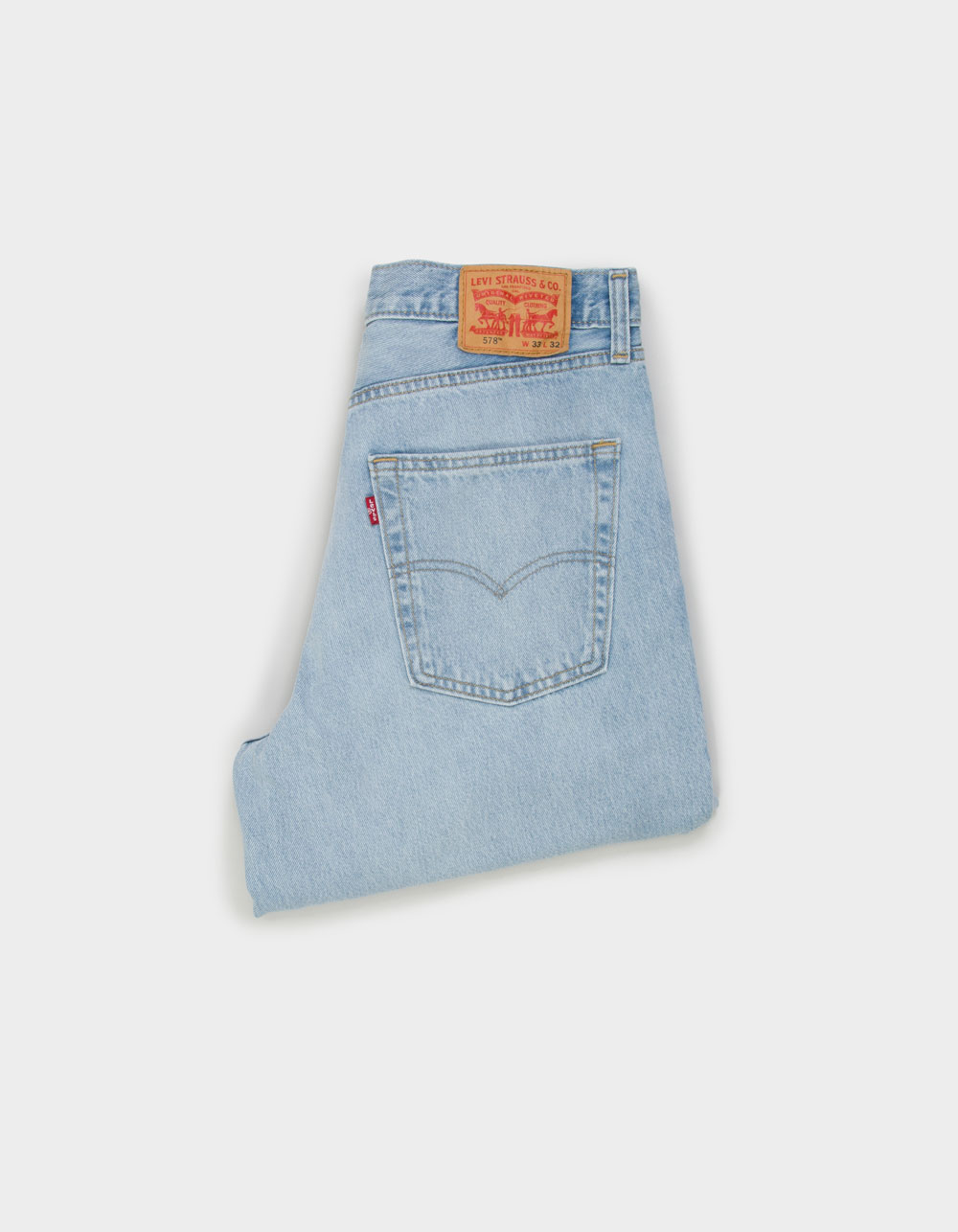LEVI'S 578 Baggy Mens Jeans - Bag Secured LIGHT WASH