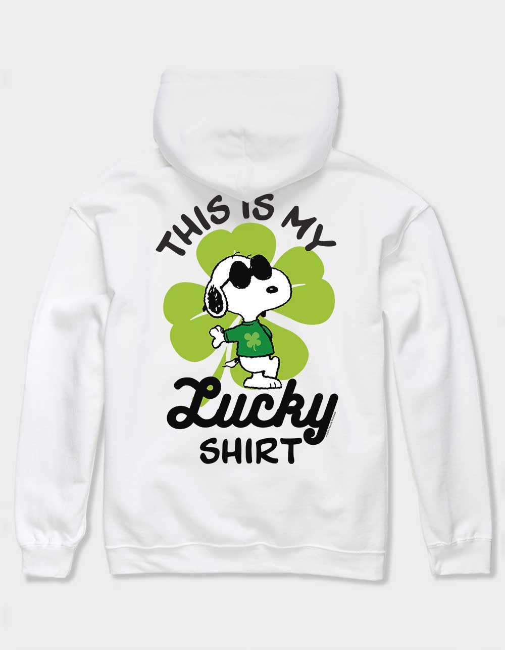 PEANUTS My Lucky Shirt Unisex Hoodie - WHITE