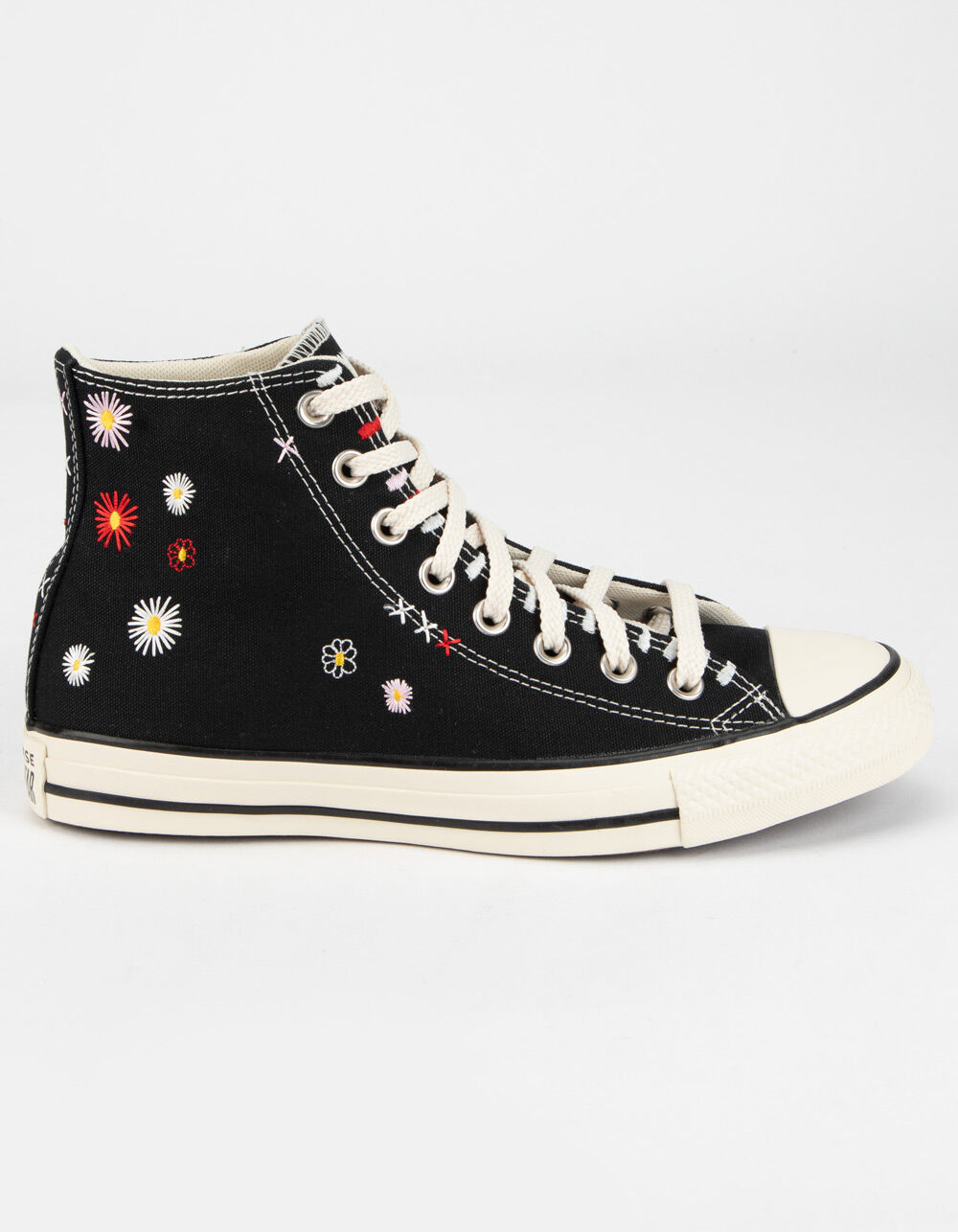 CONVERSE Embroidered Floral Chuck Taylor All Star Womens High Top Shoes -  BLACK | Tillys