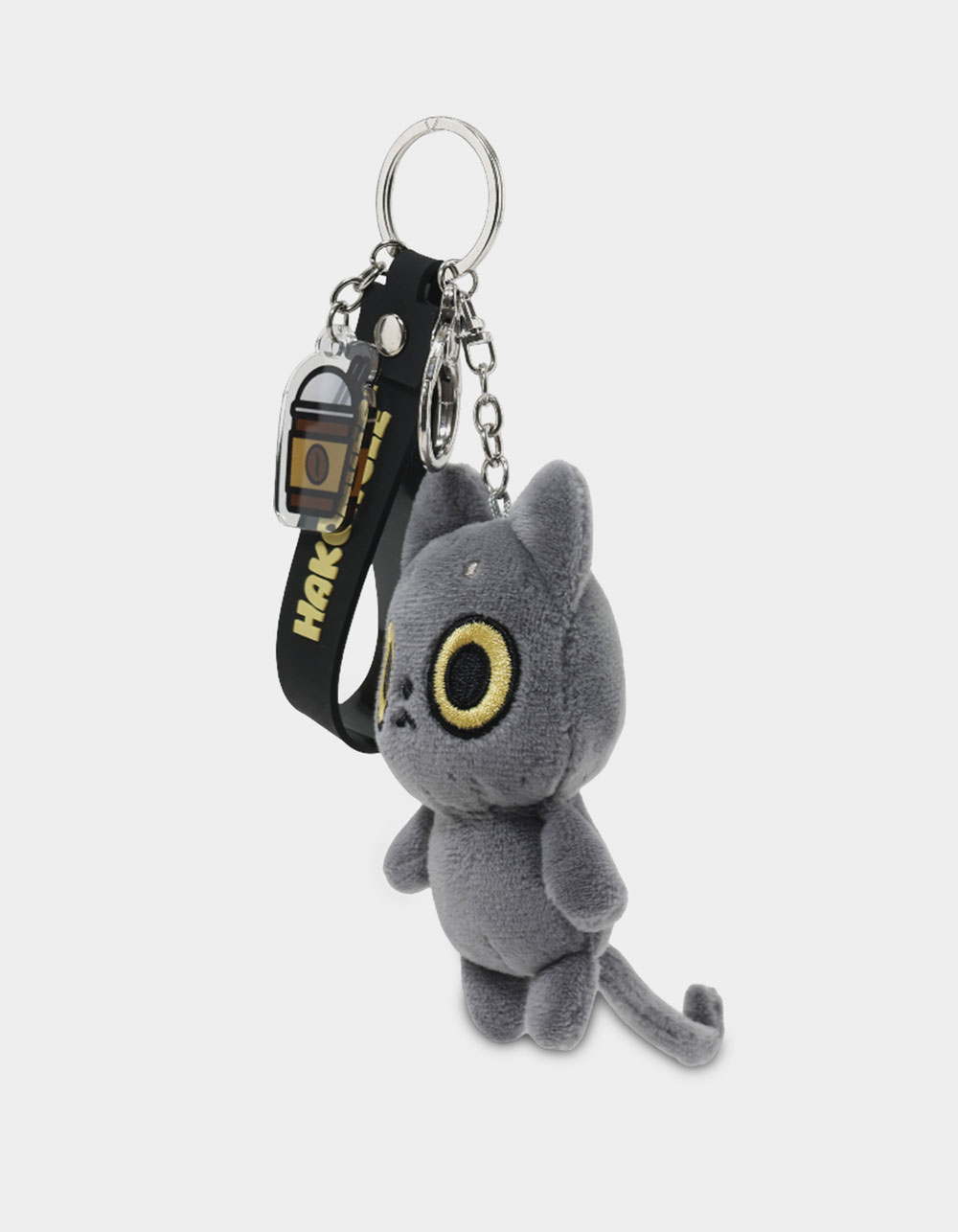HAKONGEE Plush Bag Charm - CHARCOAL