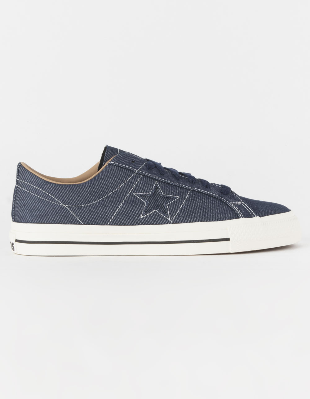 CONVERSE One Star Pro Denim Mens Skate Shoes - MIDNIGHT BLUE