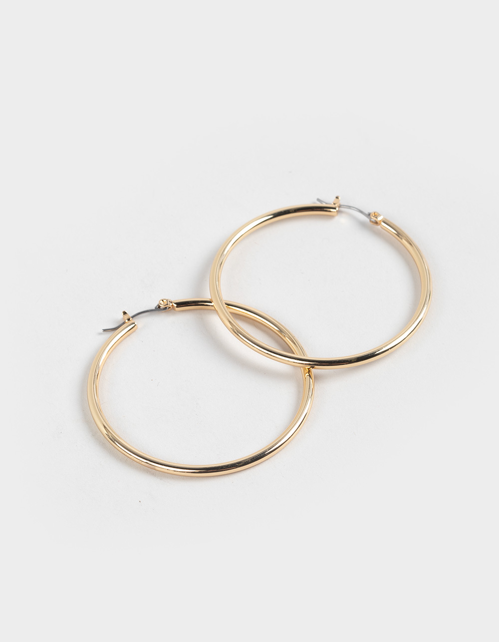FULL TILT 14K Dipped Catch Hoop Earrings - GOLD