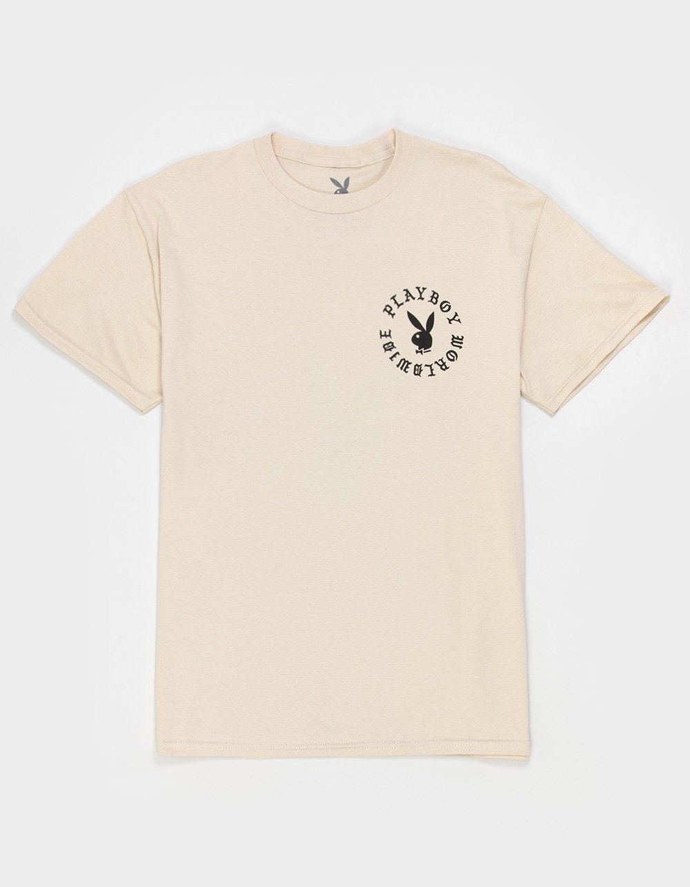 PLAYBOY Rose Mens Tee - SAND