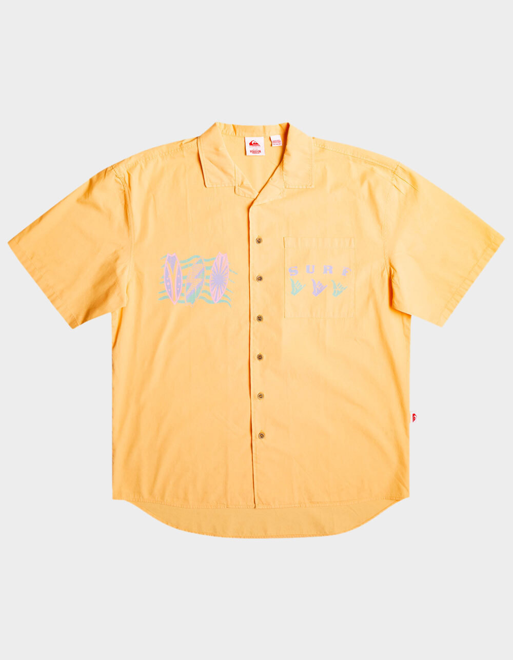 QUIKSILVER x Stranger Things The Mike Tourist Mens Button Up Shirt - ORANGE