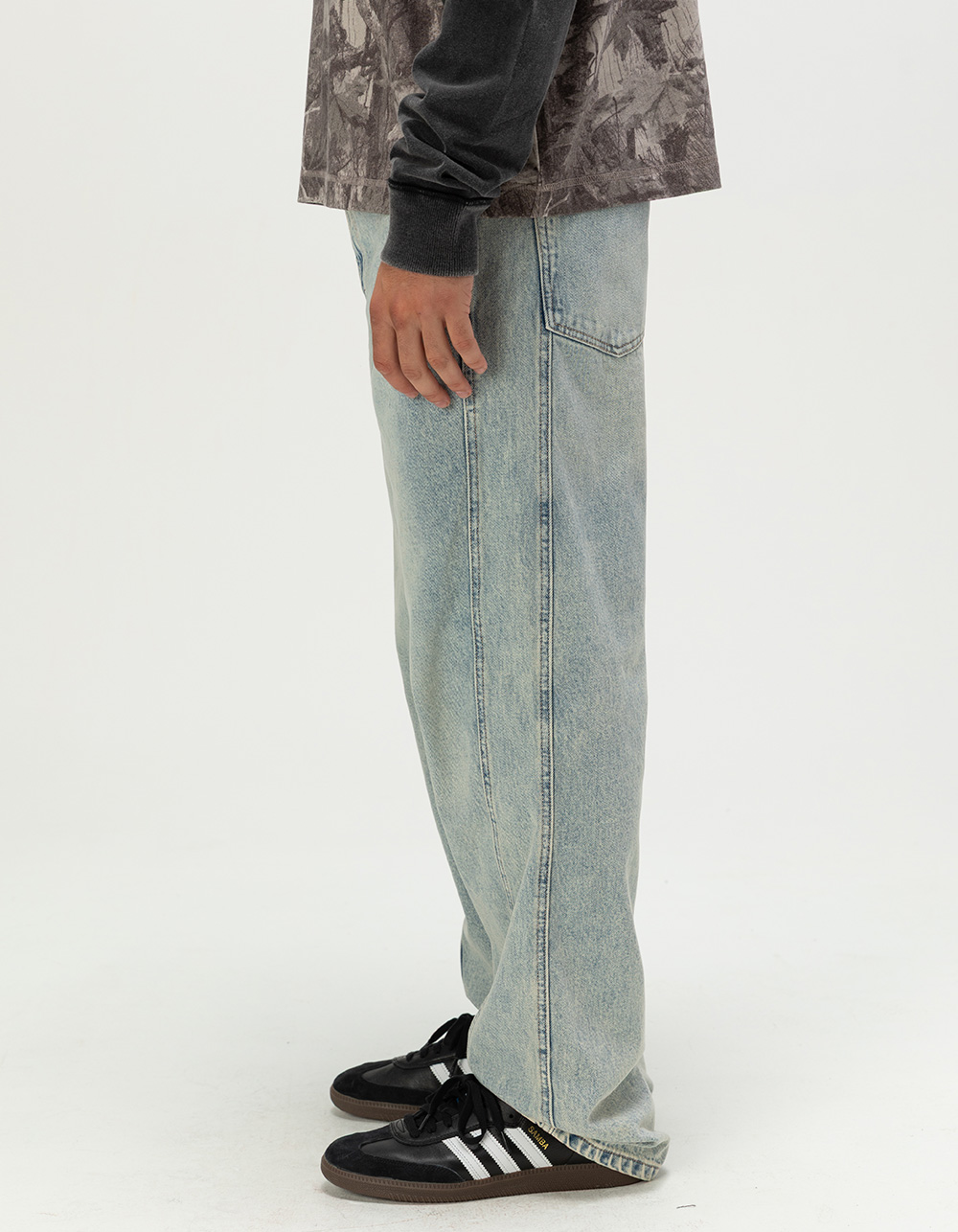 RSQ Mens Loose Jeans - TORNADO WASH