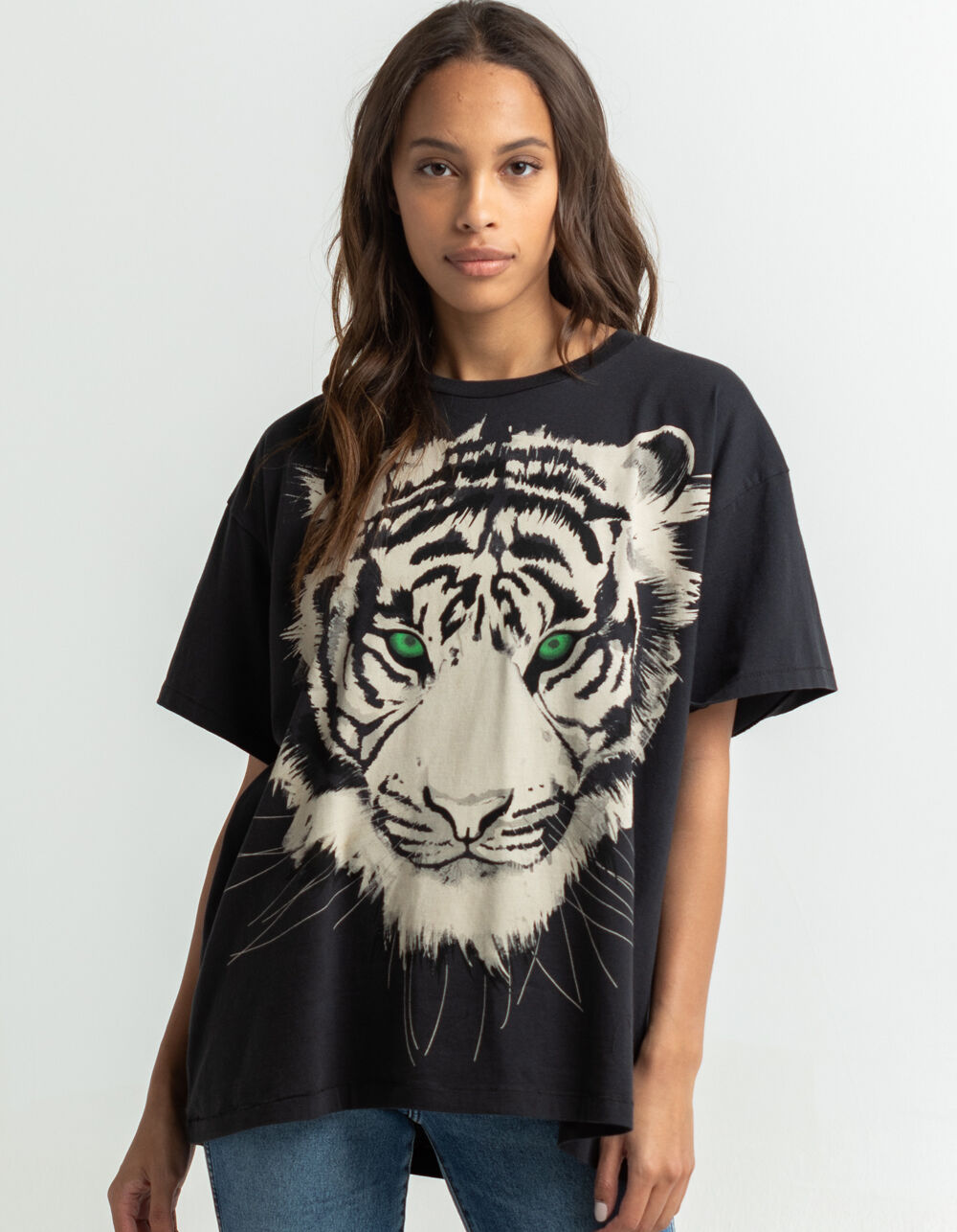 WRANGLER Tiger Oversized Womens Tee - BLACK | Tillys | T-Shirts