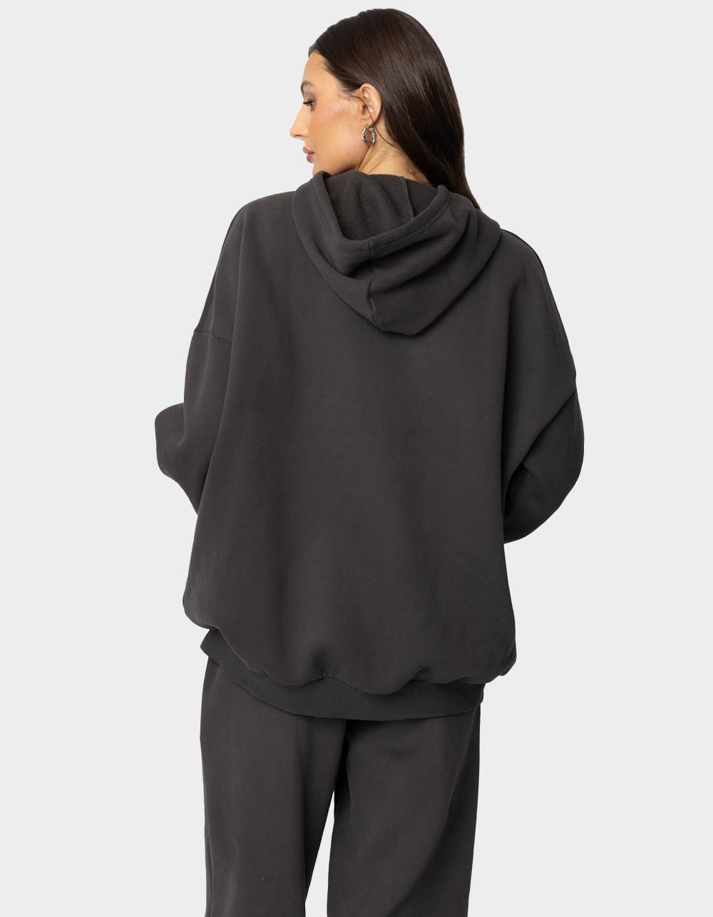 EDIKTED Barcelona Oversized Hoodie - GRAY