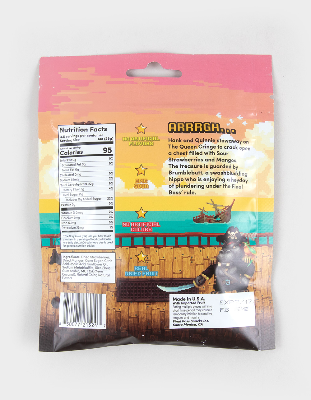 FINAL BOSS Strawberry Mango Sour Candy - MULTI