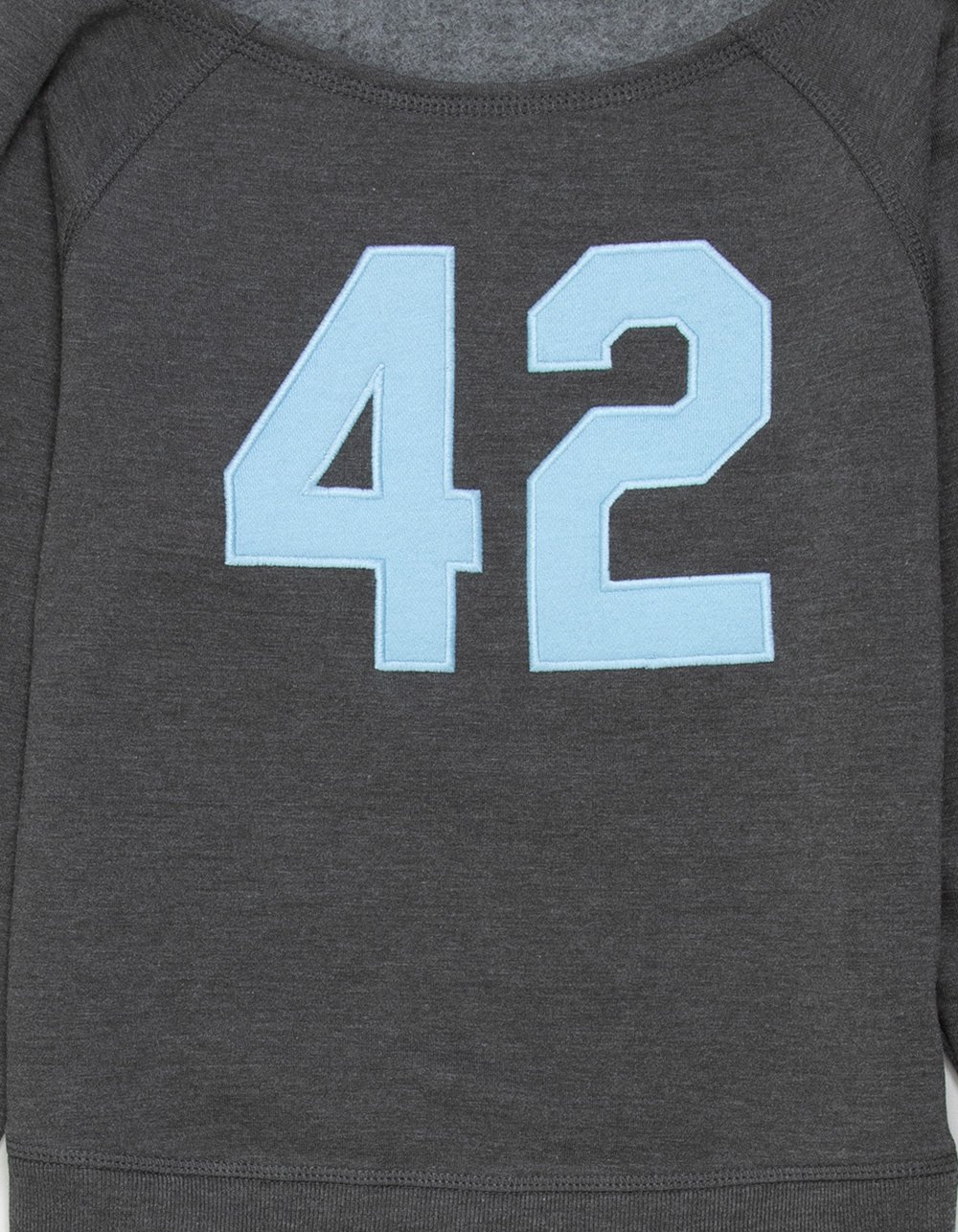 FULL TILT 42 Girls Off The Shoulder Sweatshirt - CHARCOAL