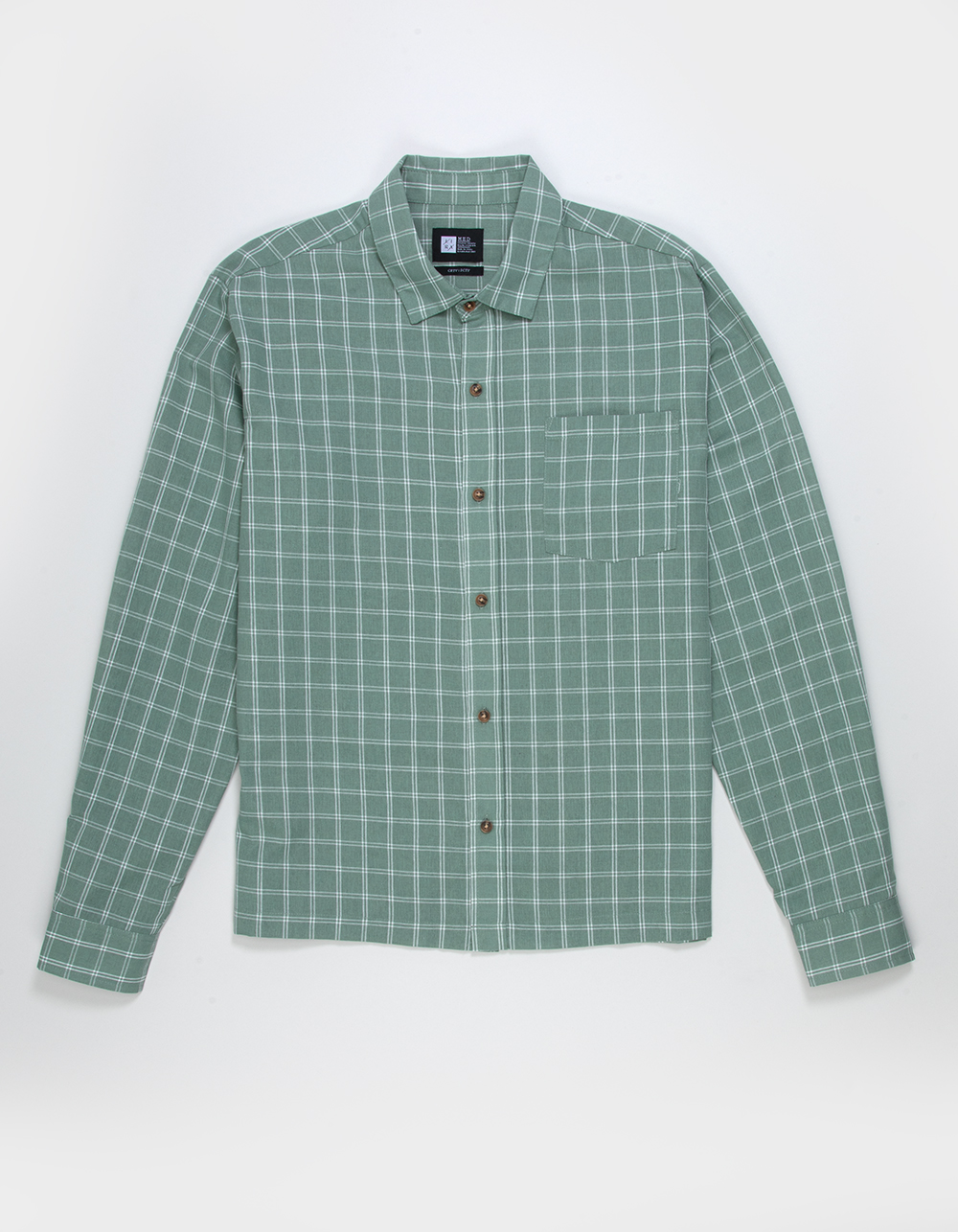 LIRA Mens Long Sleeve Button Up Shirt - GREEN