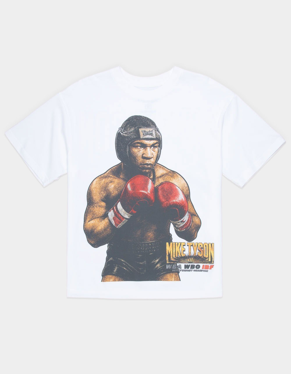 MIKE TYSON Box 4 Glory Mens Boxy Tee - WHITE