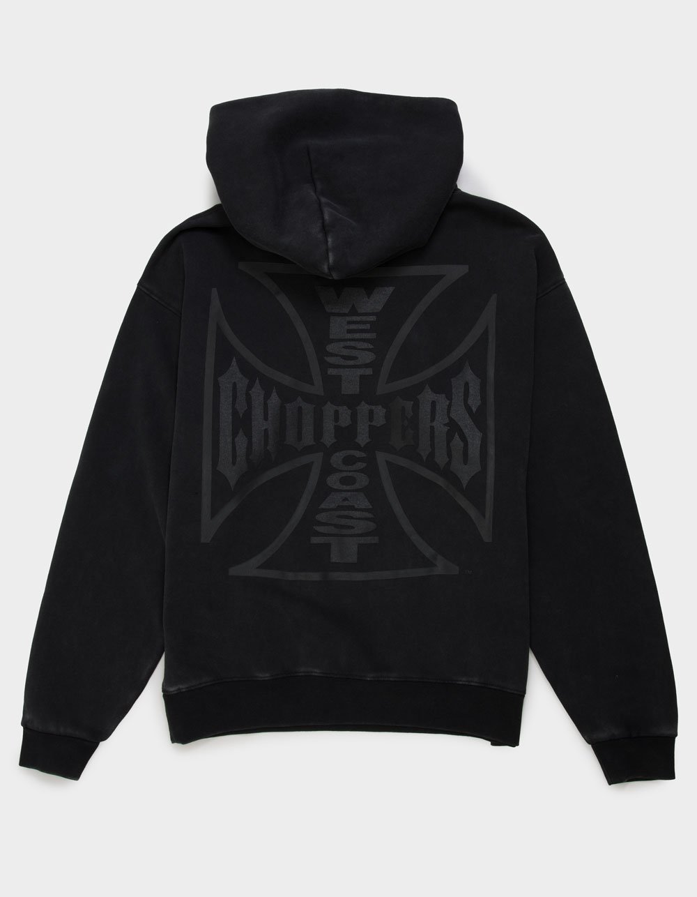 WEST COAST CHOPPERS Tonal Logo Mens Hoodie - WASHED BLACK