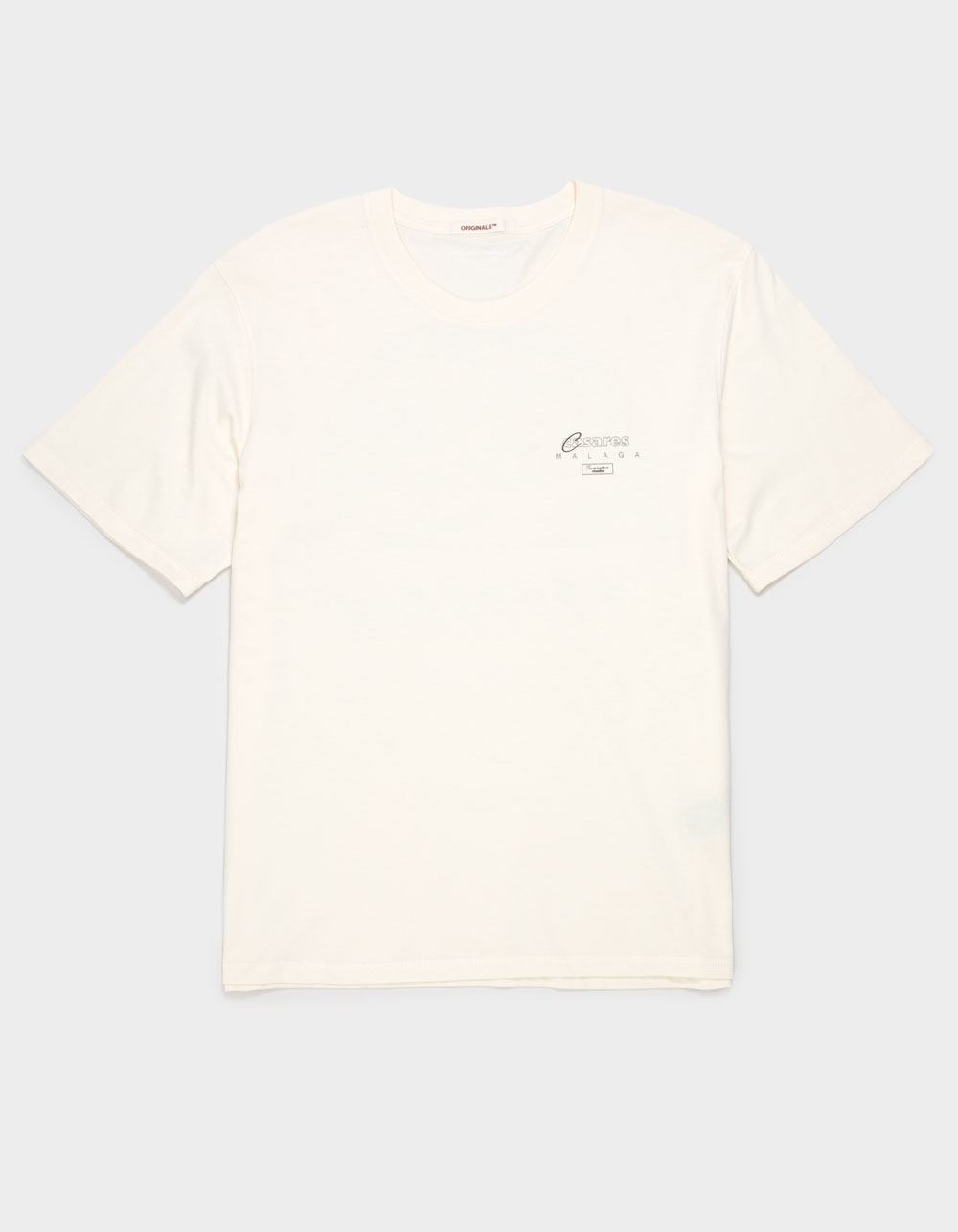 JACK & JONES Joralmeria World Mens Tee - CREAM