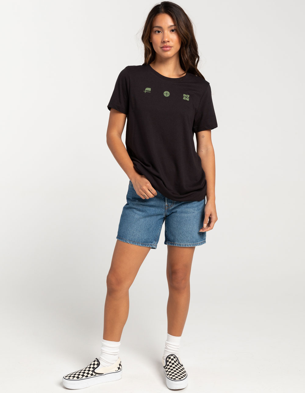 FOX Sensory Womens Boyfriend Tee - BLACK