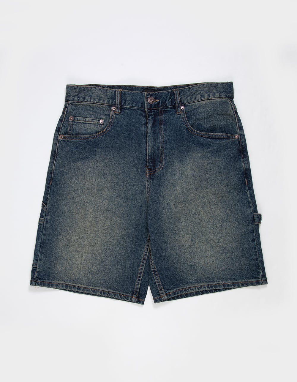 RSQ Mens Loose Carpenter Jorts - DRK DRTY DNM