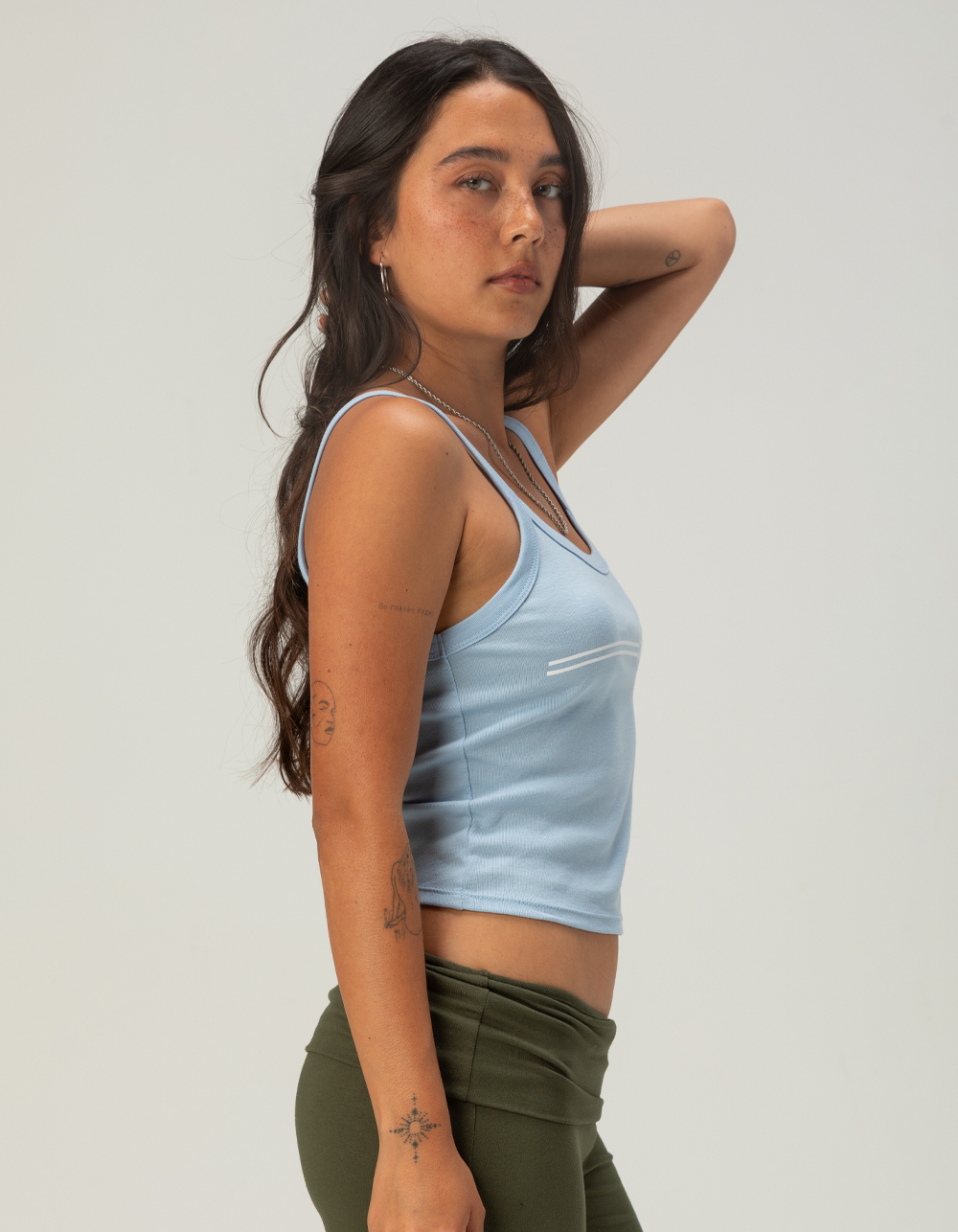 SANTA CRUZ Opus Dot Womens Tank Top - LIGHT BLUE