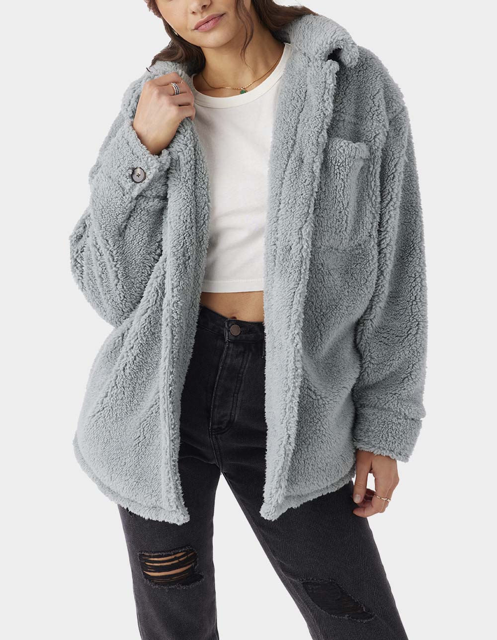 O'NEILL Heath Solid Womens Jacket - BLUE - XS | Tillys