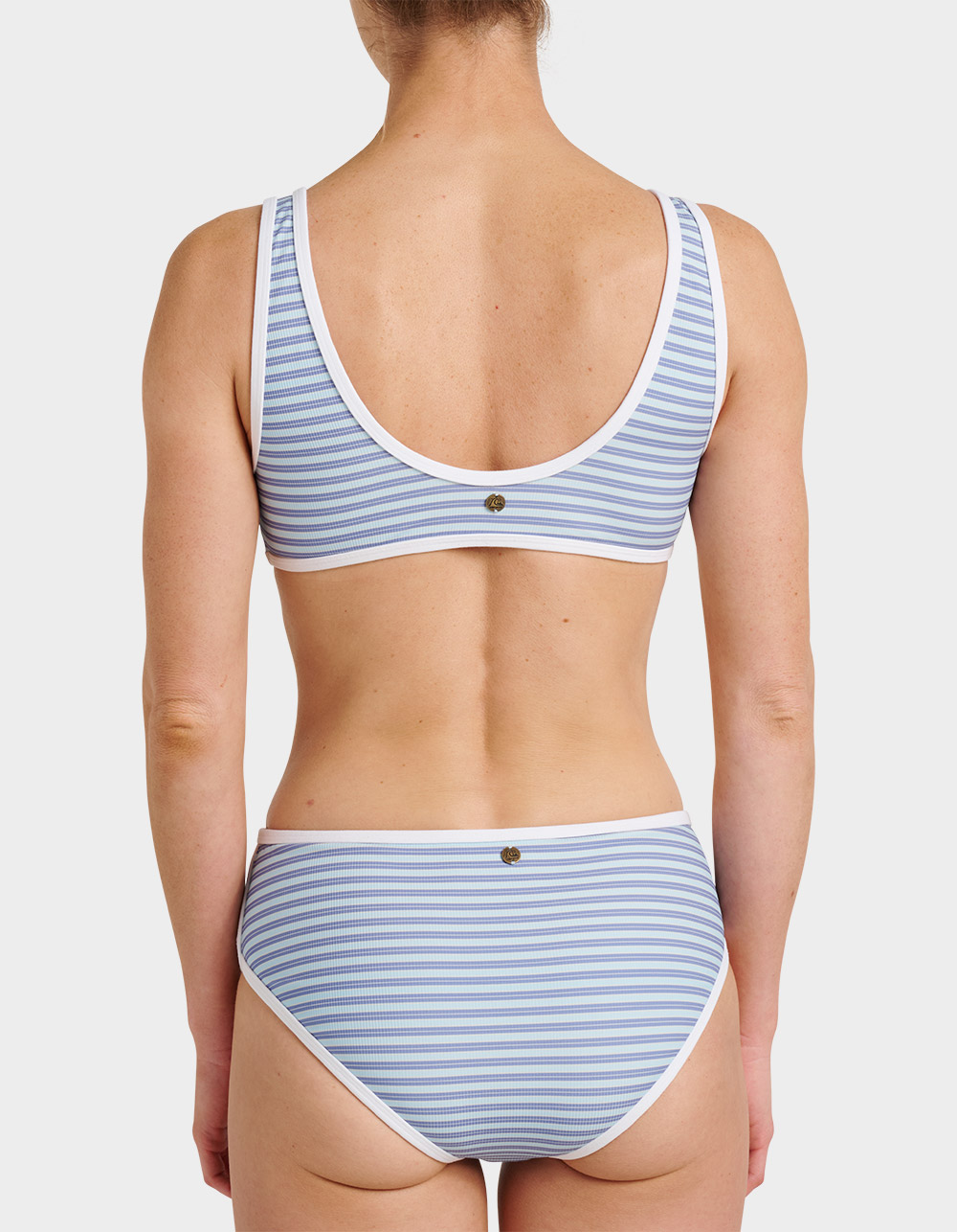 QUIKSILVER Parker Striped Bikini Bottoms - SKY BLUE