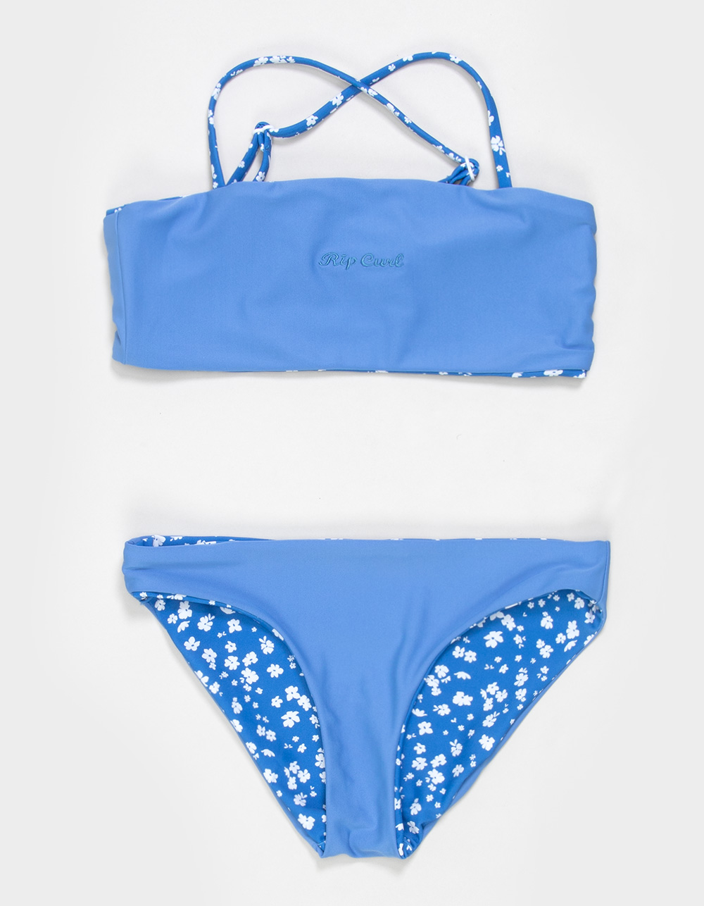 RIP CURL Sunshine Girls Reversible Bralette Bikini Set - BLUE