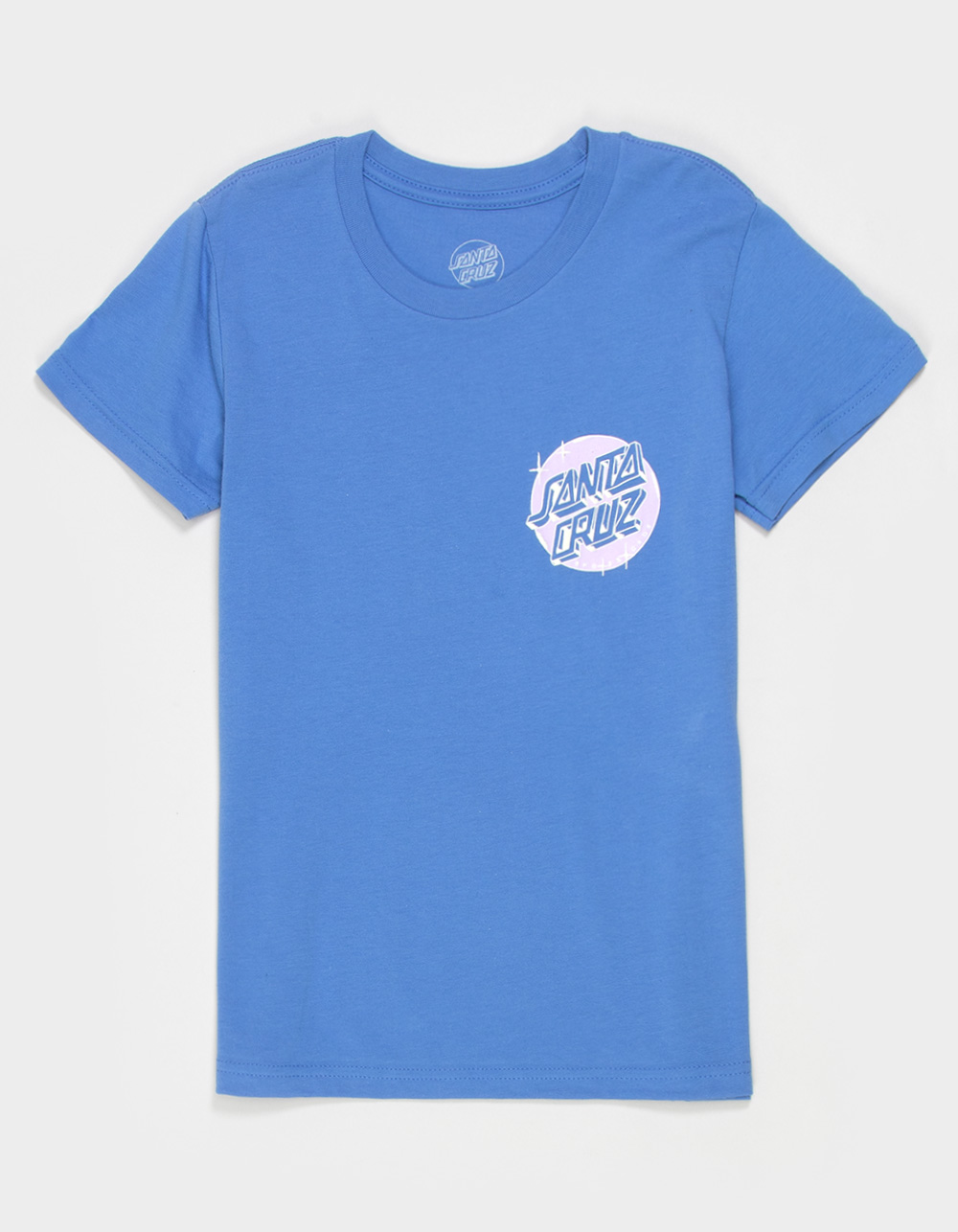 SANTA CRUZ Scrawl Dot Girls Boyfriend Tee - BLUE