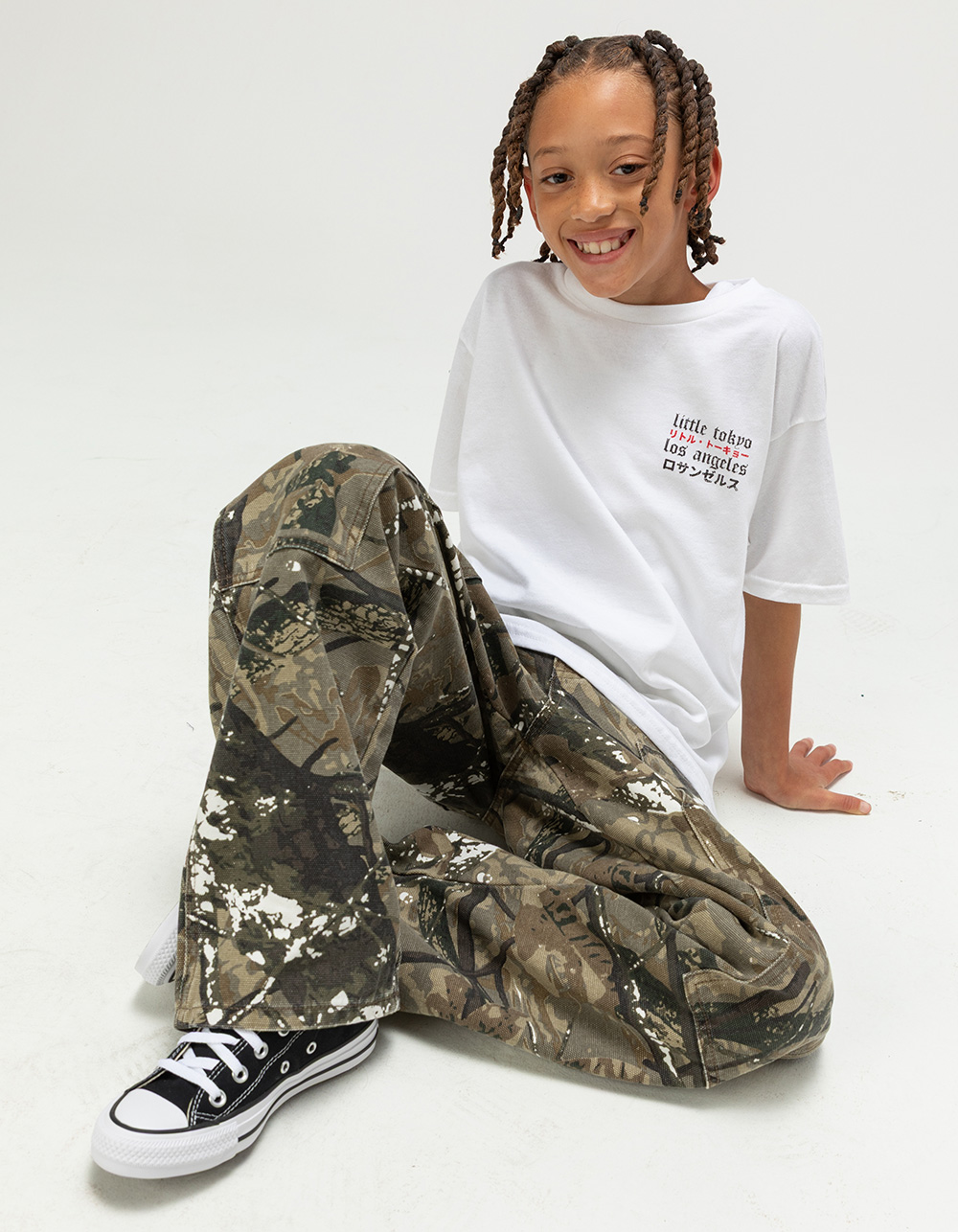RSQ Boys Straight Utility Pants - CAMO