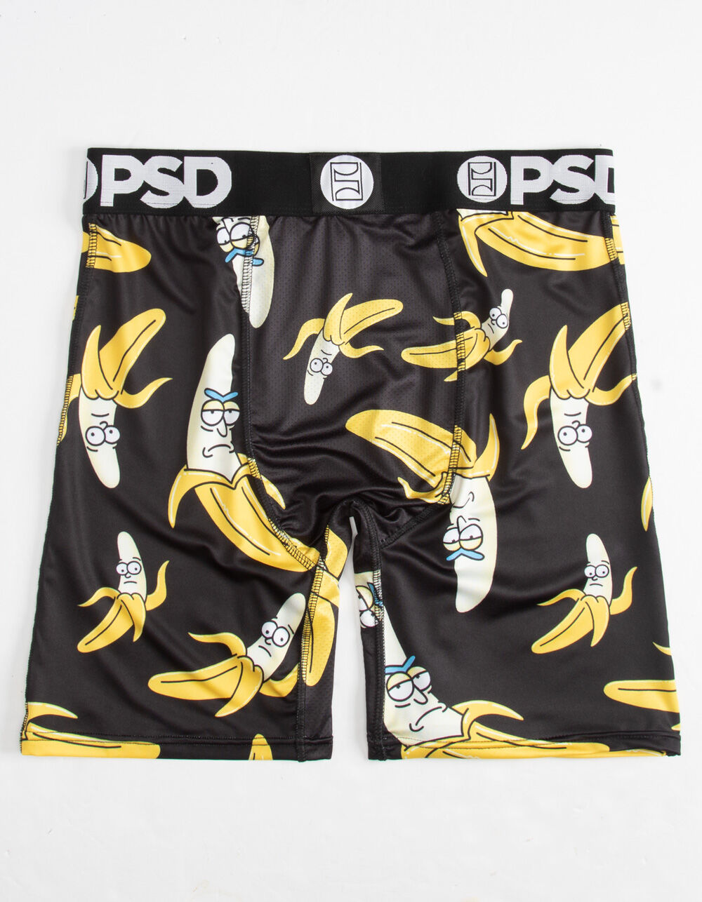 PSD Rick and Morty Bananas All Over Mens Boxer Briefs - BLACK