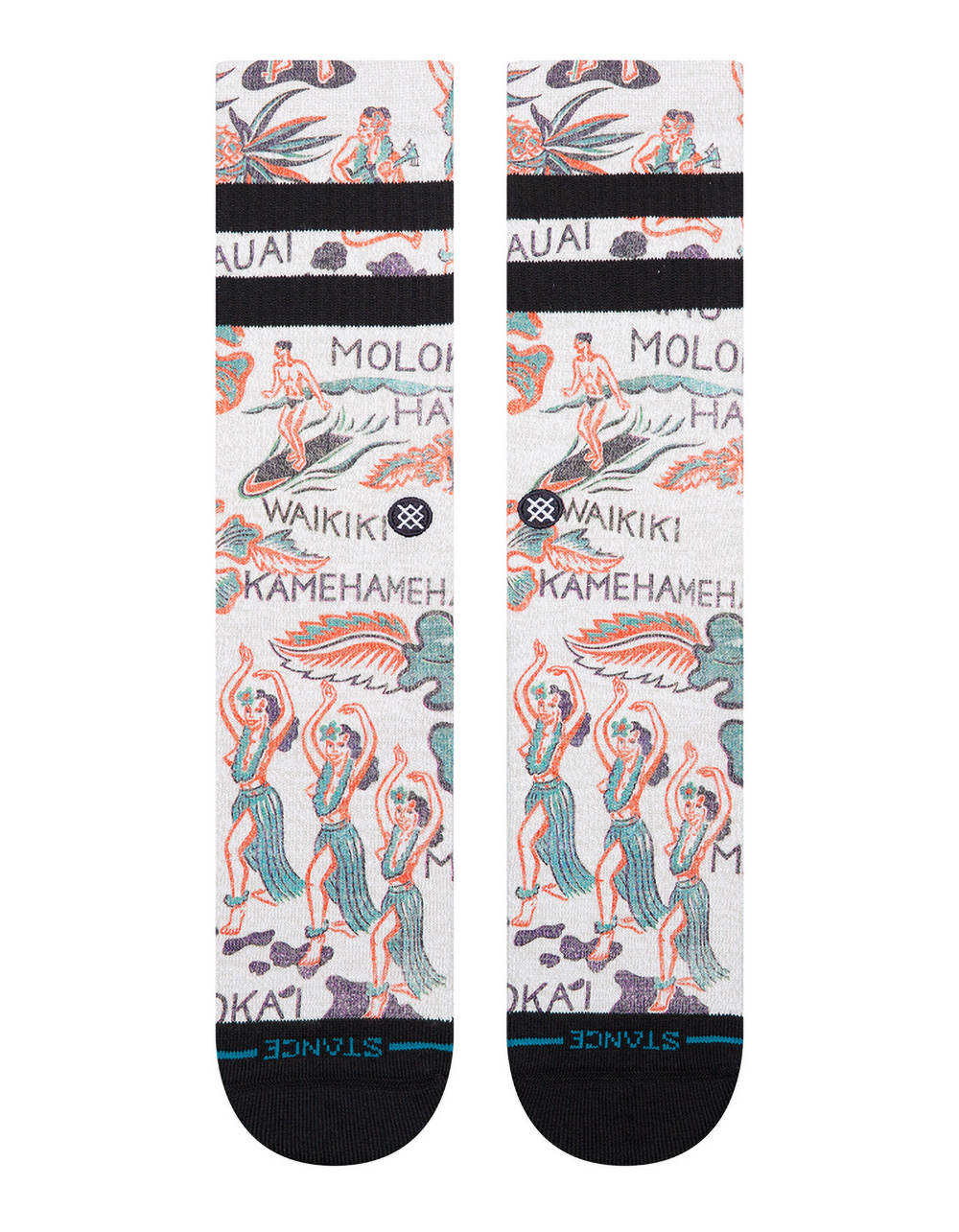 STANCE Lei Crew Socks - WHITE/MULTI