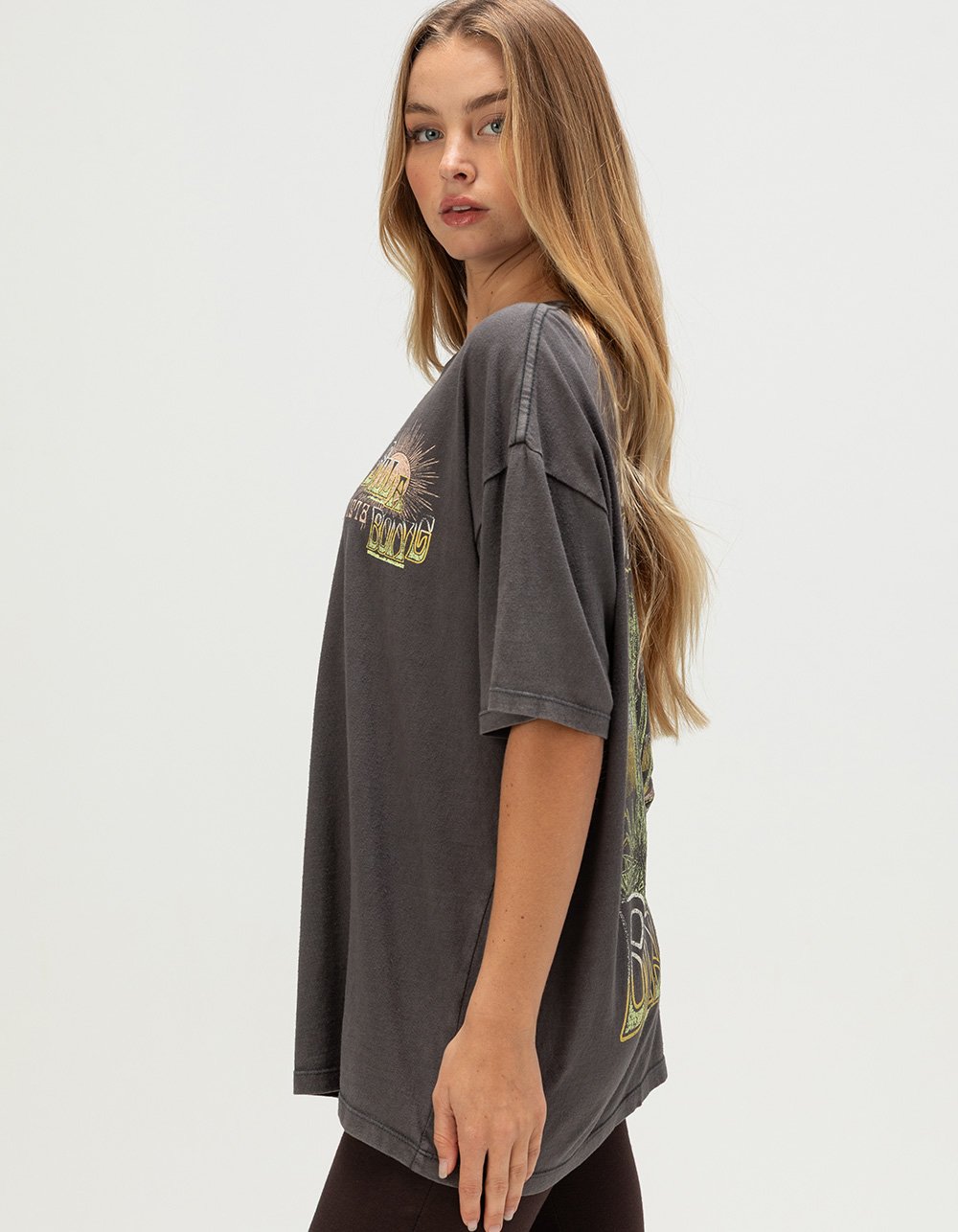 BILLABONG Sun Chasing Womens Tee - OFF-BLACK