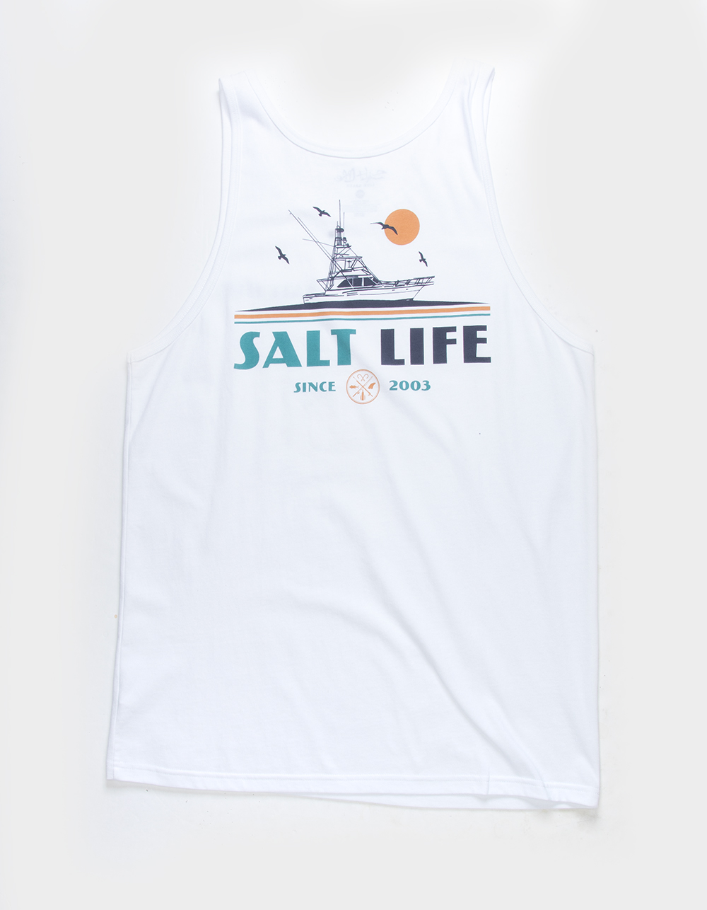 SALT LIFE Making Headway Mens Tank Top WHITE Tillys