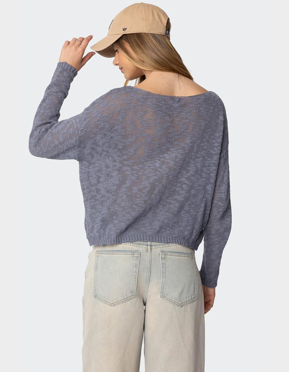 EDIKTED Bri Oversized Boat Neck Sweater