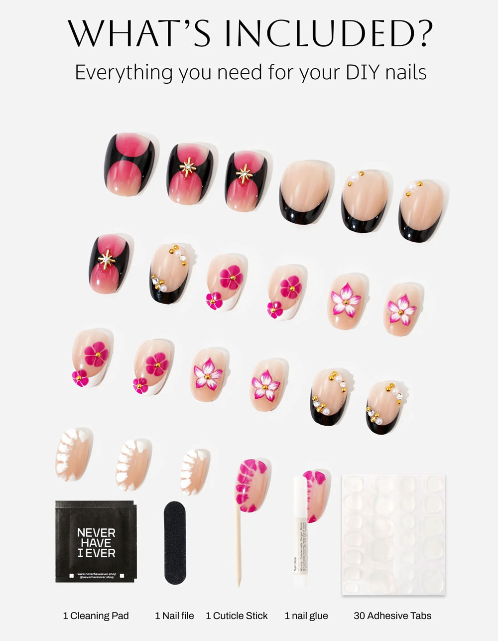 NEVER HAVE I EVER x Katseye That Way Press-On Nails - MULTI