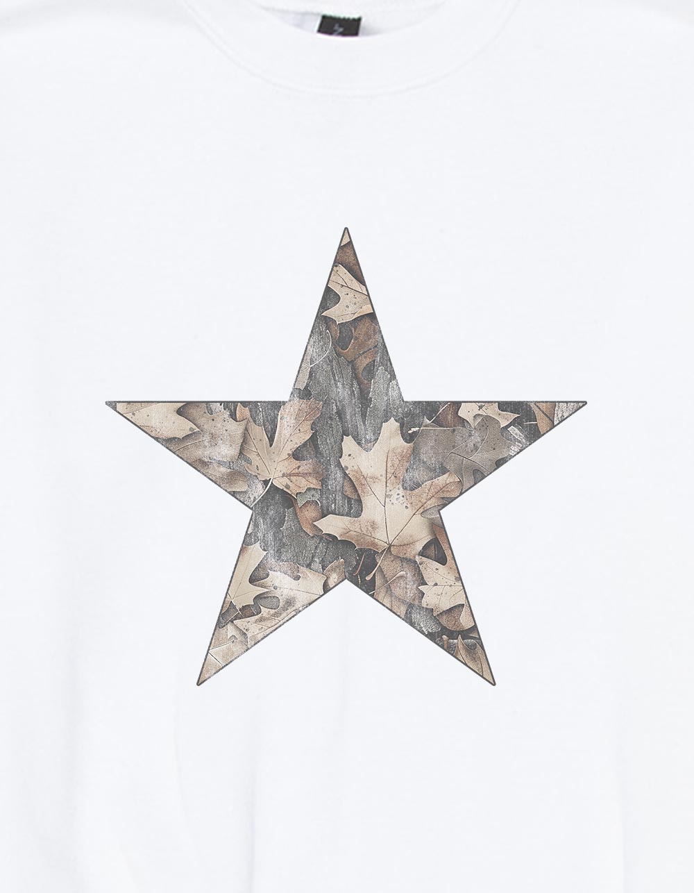 STAR Woodland Girls Crewneck Sweatshirt - WHITE