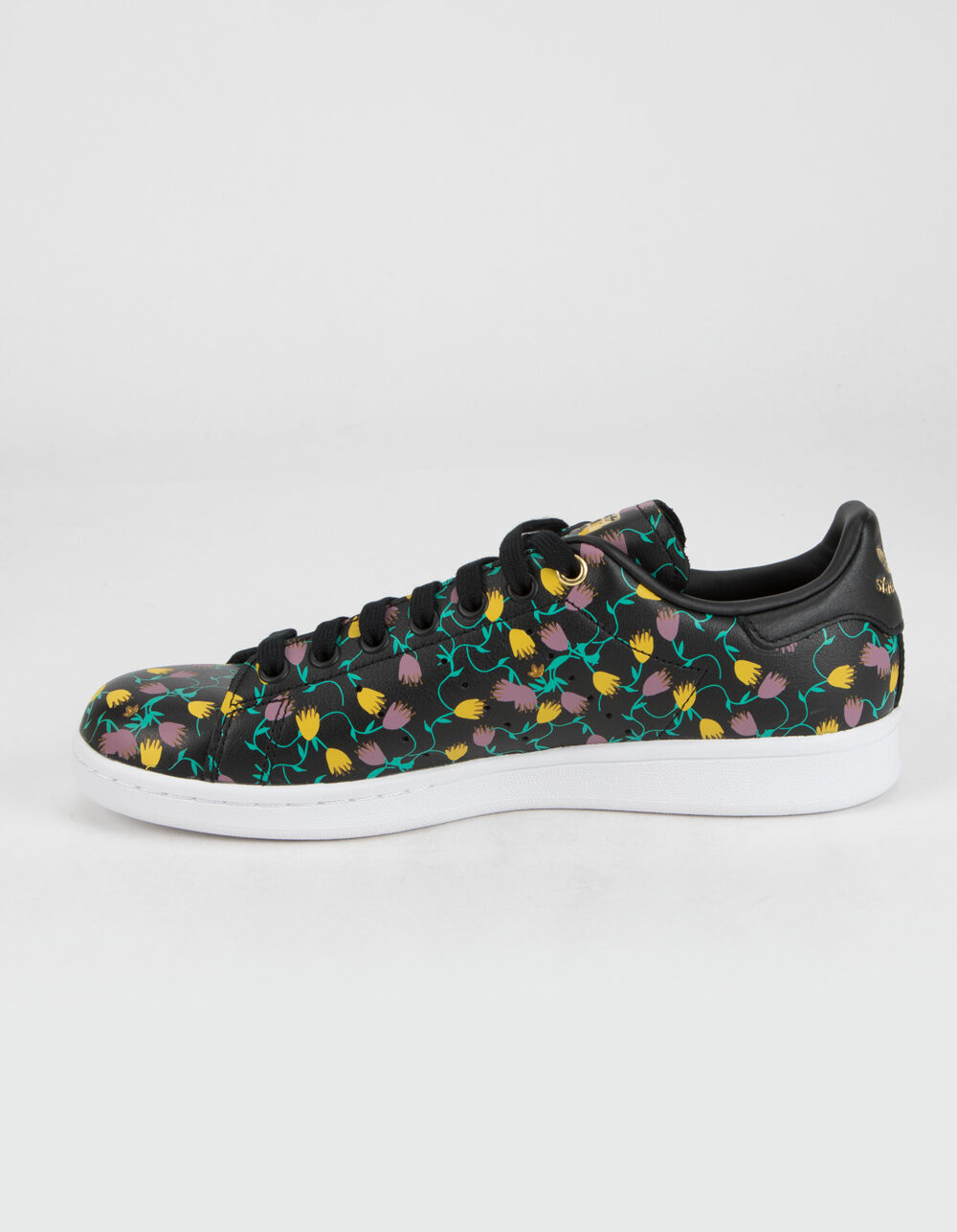 Women's Adidas Stan Smith Floral Print Sneaker ($85) ❤ liked on Polyvore  featuring shoes, sneakers, adidas tr…