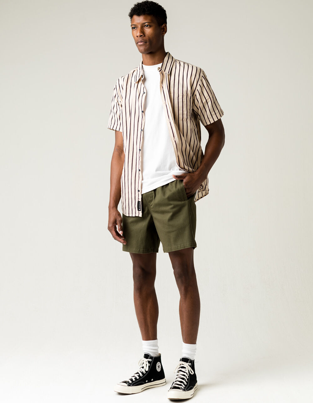 RSQ Pull On Mens Olive Shorts - OLIVE | Tillys