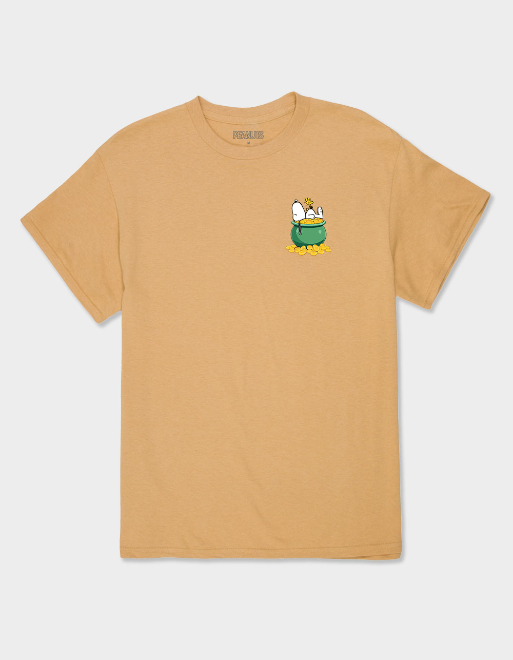 PEANUTS Luck Is On Our Side Unisex Tee - GOLD