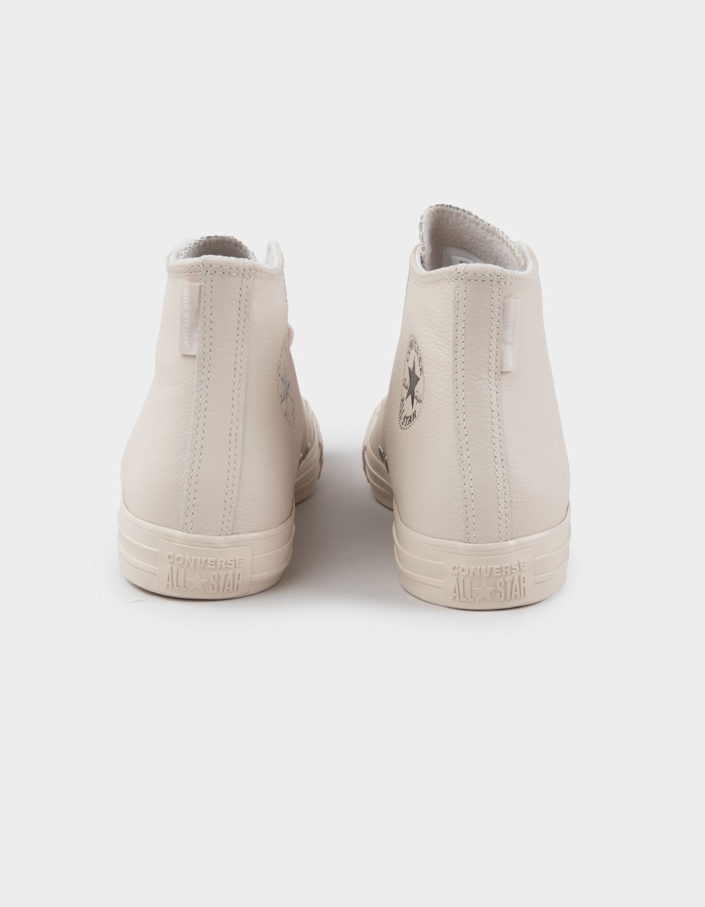 CONVERSE Chuck Taylor All Star Leather High Top Shoes - CREAM
