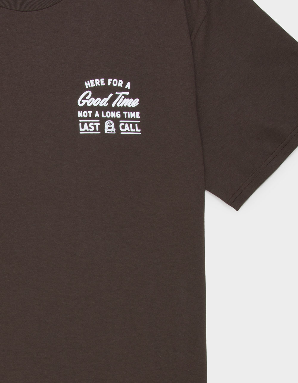 LAST CALL CO. Good Time Mens Tee - BROWN