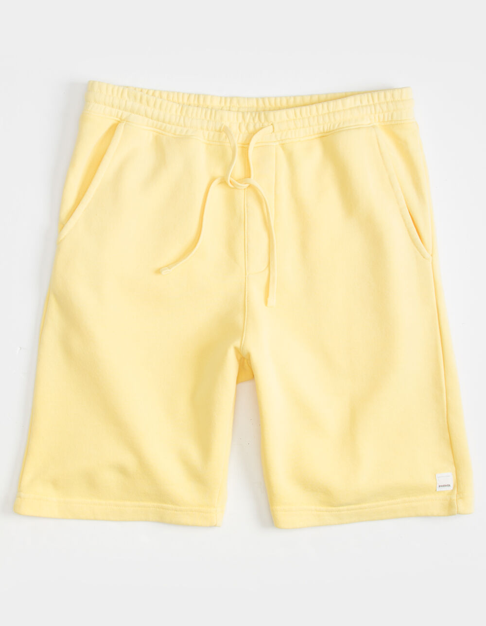 RSQ Fleece Mens Light Yellow Sweat Shorts